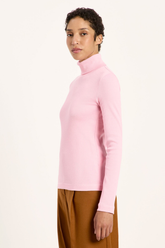 Longsleeve Rollkragenshirt Pink