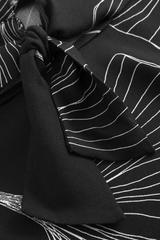 Bluse Daisys Flowers Black