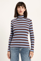 Longsleeve Rollkragenshirt Chocolate Multicolour