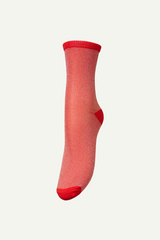 Socken Dina Solid Red Love