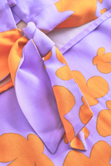 Bluse Daisys Flowers Lilac