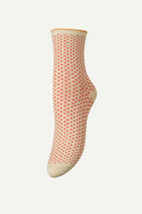 Socken Dina Small Dots Red Love
