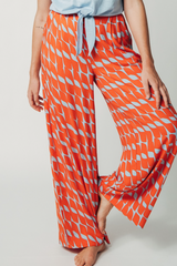 Hose Floating Flare Palazzo Red