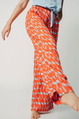 Hose Floating Flare Palazzo Red