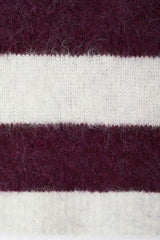 Strick-Pullunder Niby Rayures Cranberry