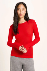 Langarmshirt Tencel Red