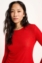 Langarmshirt Tencel Red