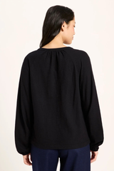 Blusenshirt Black
