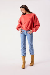 Sweatshirt Jitbay Vermillon Vintage