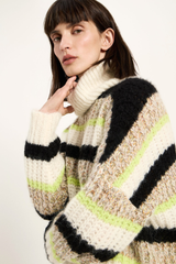 Pullover Grobstrick Multicolour Stripe