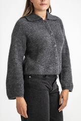 Strickjacke Larya-M Sunday Charcoal Melange