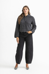 Strickjacke Larya-M Sunday Charcoal Melange