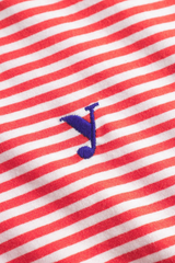 Top C'est Chaud Crop Red Stripes