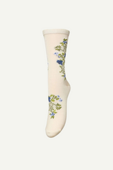 Socken Fleuriora Visca Birch White