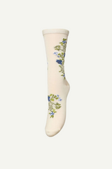 Socken Fleuriora Visca Birch White