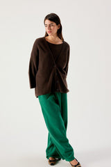 Strickjacke Damsville Brune Chine
