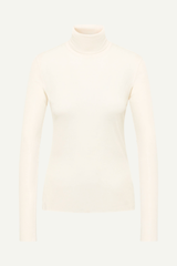 Longsleeve Rollkragenshirt Creme