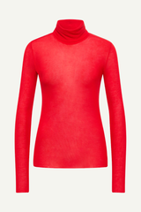 Longsleeve Rollkragenshirt Red