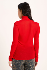 Longsleeve Rollkragenshirt Red