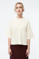 Kurzarm-Pullover GBSelma Off White