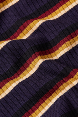 Kleid Rollneck Century Stripe Evening Blue