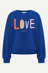 Statement-Sweatshirt Blue Moon