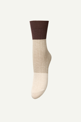 Socken Colourblock Bam Birch White