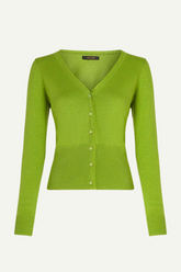 Strickjacke V Cocoon Dark Citron