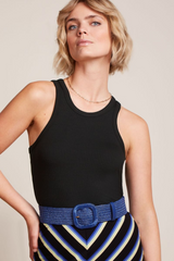 Gürtel Raffia Baja Blue