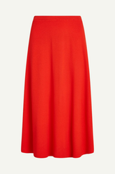 Rock Juno Midi Milano Crepe Fire Red