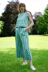 Hose Stripe Pop Culotte Blue