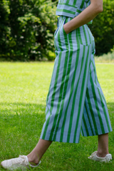 Hose Stripe Pop Culotte Blue