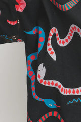 Blusenshirt Boxy Snake