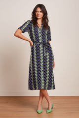 Kleid Olive Midi Caen Black