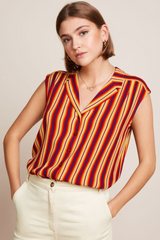 Bluse Giverny True Red