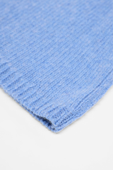 Mütze Balaklava Hoodie GOTS Light Blue Melange