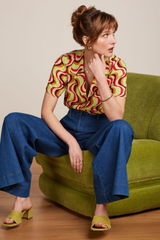 Bluse Jiggy Voile Beaujolais Red