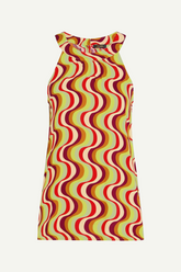 Top Virna Jiggy Voile Beaujolais Red