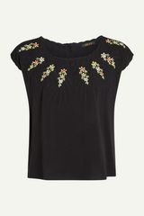 Top Betty Dolce Embroidery Black