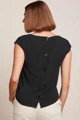 Top Betty Dolce Embroidery Black