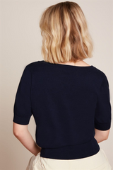 Top Agnes V Cocoon Blue