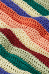 Strickjacke Blanca Molo Bluing von King Louie in Regenbogenfarben farbig gestreift