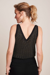 Top Hazel Onde Black