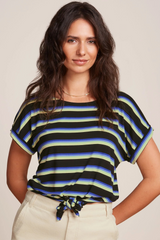 Top Aria Knot Embla Stripe Black