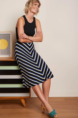 Rock Juno Midi Embla Stripe Black