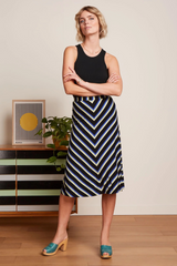 Rock Juno Midi Embla Stripe Black