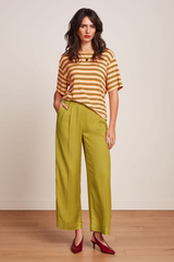 T-Shirt Boxy Seaside Stripe Spring Yellow