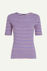T-Shirt Lili Surf Stripe Baja Blue