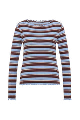 Longsleeve U-Bootshirt Chocolate Multicolour