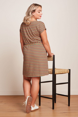 Kleid Aria Tunic Beebop Stripe Custard Yellow